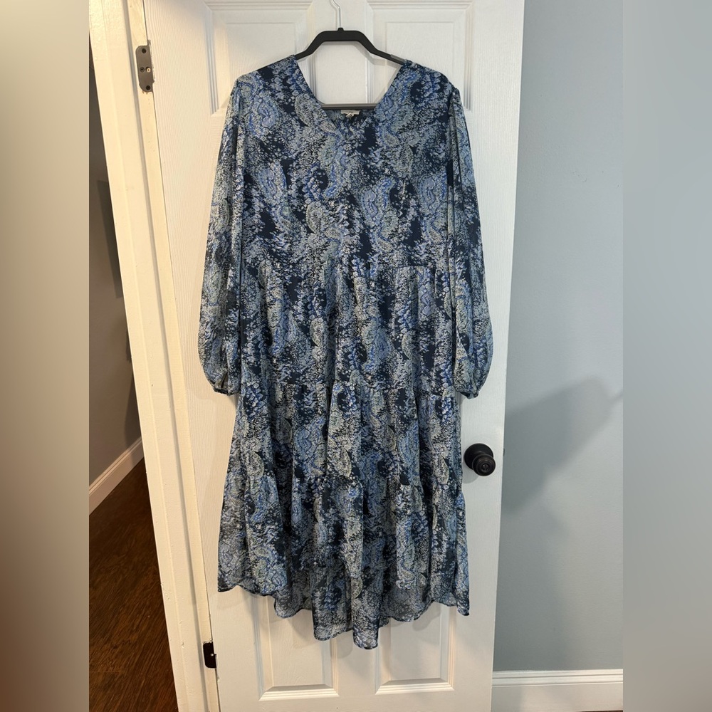 Joie - Women's high low  Blue Dress - XXL